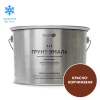 Грунт-эмаль по ржавчине 3 в 1 Elcon матовая красно- коричневая 2кг (1/4)