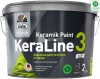 Краска интерьерная DufaPremium ВД KeraLine 3 база 3 (С), белая, глубокоматовая 9л